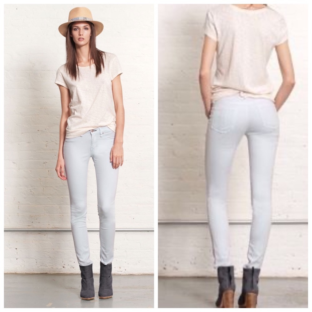 Rag & Bone Light Arctic Skinny Legging Jeans Size 31 Light Grayish Blue